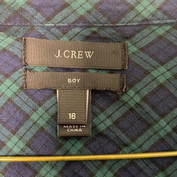 J.CREW PLAID BOY SHIRT‎ SIZE 16 - Picture 3 of 3